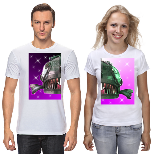Заказать парные футболки в Москве. Футболки парные Flashlight Creative от natulia_hatulia@yahoo.com - готовые дизайны и нанесение принтов.