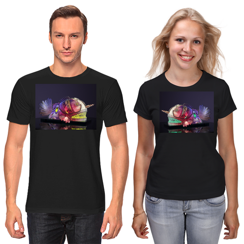 Заказать парные футболки в Москве. Футболки парные Flashlight Creative от natulia_hatulia@yahoo.com - готовые дизайны и нанесение принтов.