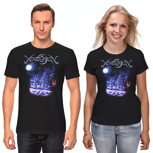 Заказать парные футболки в Москве. Футболки парные Wintersun Design Art от Merch Art - готовые дизайны и нанесение принтов.