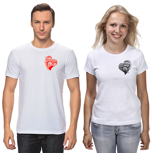 Заказать парные футболки в Москве. Футболки парные Любовь - это мы от marishka.1565@mail.ru - готовые дизайны и нанесение принтов.