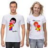 Заказать парные футболки в Москве. Футболки парные Любовь от T-shirt print  - готовые дизайны и нанесение принтов.