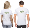 Заказать парные футболки в Москве. Футболки парные Coffee break от Елена Эйдукайтис - готовые дизайны и нанесение принтов.