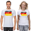 Заказать парные футболки в Москве. Футболки парные Немецкие надписи от Andy Quarry - готовые дизайны и нанесение принтов.