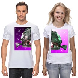 Заказать парные футболки в Москве. Футболки парные Flashlight Creative от natulia_hatulia@yahoo.com - готовые дизайны и нанесение принтов.