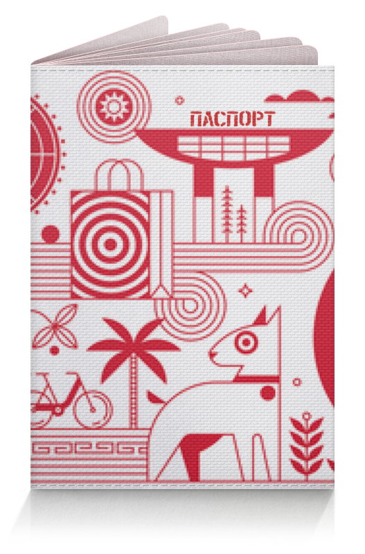 Printio Обложка для паспорта Красный восток