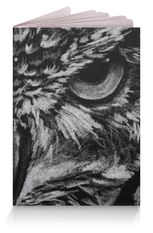 Printio Обложка для паспорта Черно-белая сова