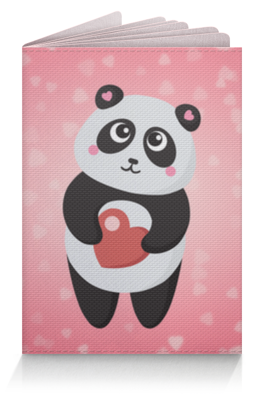 Printio Обложка для паспорта Панда с сердечком