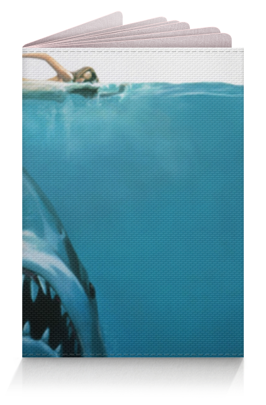 Printio Обложка для паспорта Челюсти мэтт хупер с аквалангом челюсти фигурка 20см matt hooper shark cage jaws
