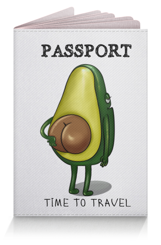 Printio Обложка для паспорта Time to travel 🧳 🥑
