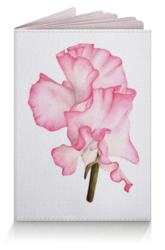 Printio Обложка для паспорта Ботаническая иллюстрация цветок душистый горошек