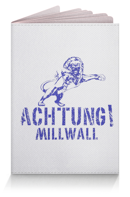 Printio Обложка для паспорта Achtung millwall fc logo passport cover printio футболка классическая millwall fc logo hoodie