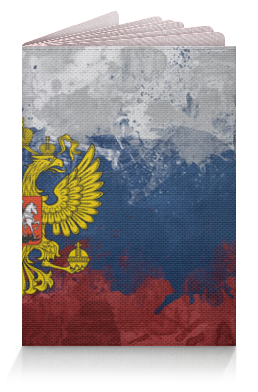 Printio Обложка для паспорта Флаг и герб россии дизайнерский силиконовый чехол для lenovo k12 pro флаг и герб россии