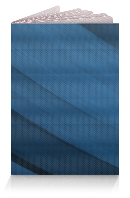 цена Printio Обложка для паспорта Синяя абстракция