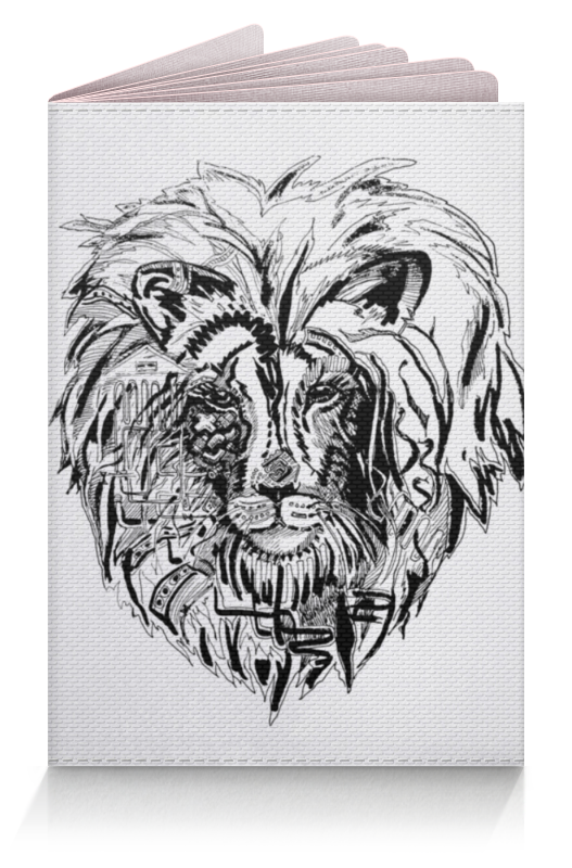Printio Обложка для паспорта Иллюстрация лев
