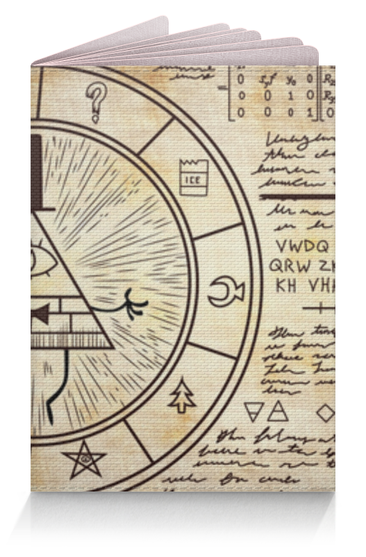 Printio Обложка для паспорта Билл шифр (гравити фолз) кружка с принтом gravity falls гравити фолз все 330 мл