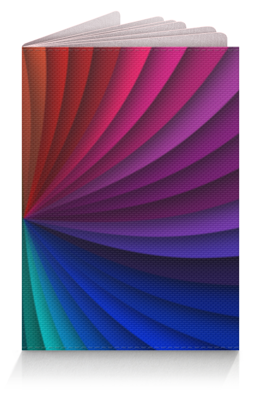 трещотка калейдоскоп детский разноцветный Printio Обложка для паспорта Калейдоскоп