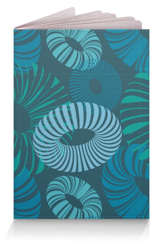 Printio Обложка для паспорта Абстрактный орнамент из ажурных 3d объектов. printio рюкзак 3d абстрактный цветочный орнамент в круге