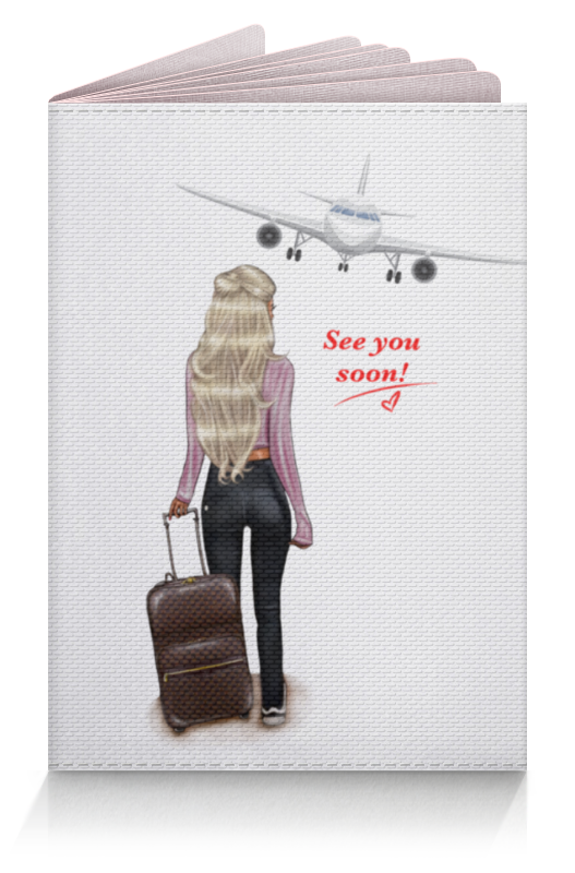 Printio Обложка для паспорта Travel time 🧳 блондинка
