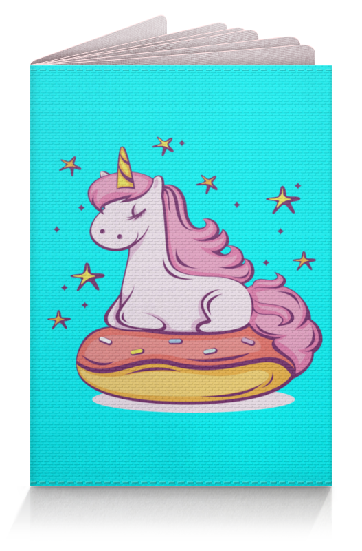 Printio Обложка для паспорта Unicorn donut