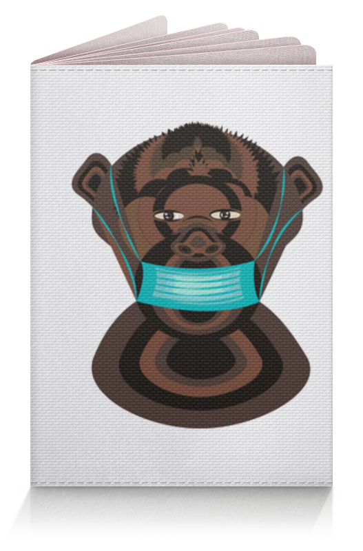 Printio Обложка для паспорта шимпанзе в маске