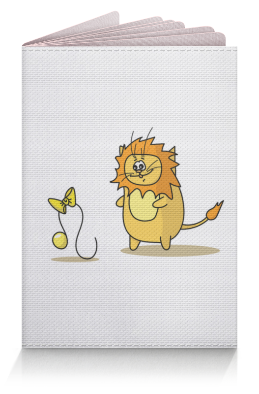 Printio Обложка для паспорта Кот лев. подарок для льва игрушка для животных ripoma лев с хвостом