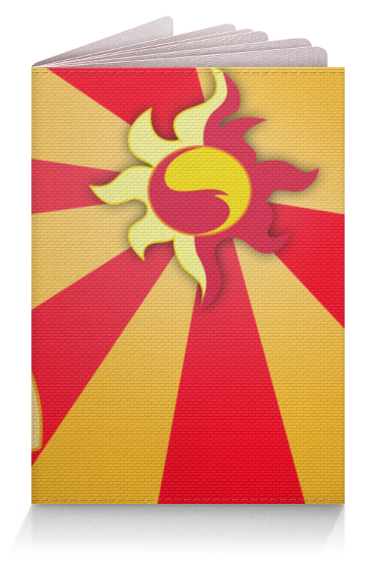 printio блокнот sunset shimmer color line Printio Обложка для паспорта Sunset shimmer color line