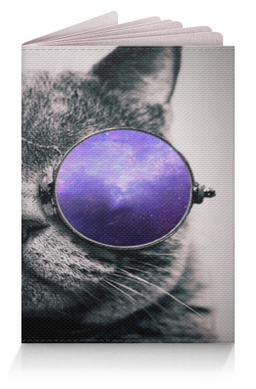 Printio Обложка для паспорта Кот в очках printio обложка для паспорта кот в одуванчиках