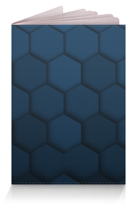 Printio Обложка для паспорта Синяя абстракция силиконовый чехол на vivo y50 синий узор для виво у50