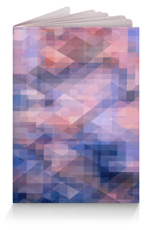 Printio Обложка для паспорта Пиксель-арт. сине-розовый паттерн printio толстовка с полной запечаткой пиксель арт сине розовый паттерн