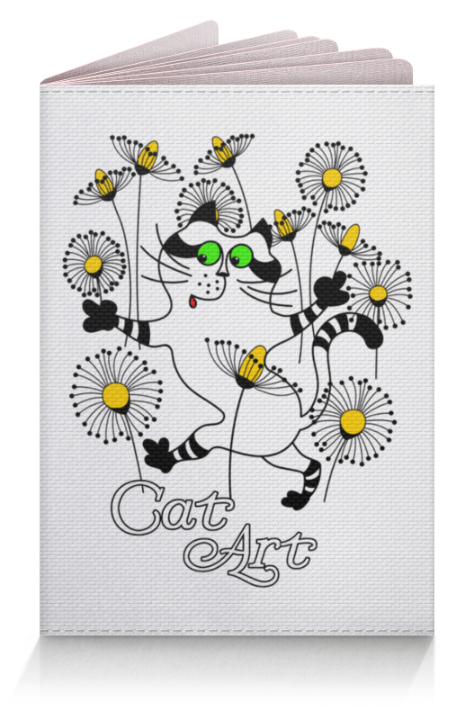 Printio Обложка для паспорта Кот в одуванчиках printio обложка для паспорта кот в одуванчиках