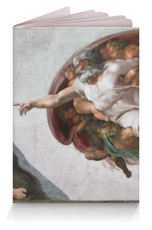 printio плакат a3 29 7×42 микеланджело сотворение адама Printio Обложка для паспорта Сотворение адама