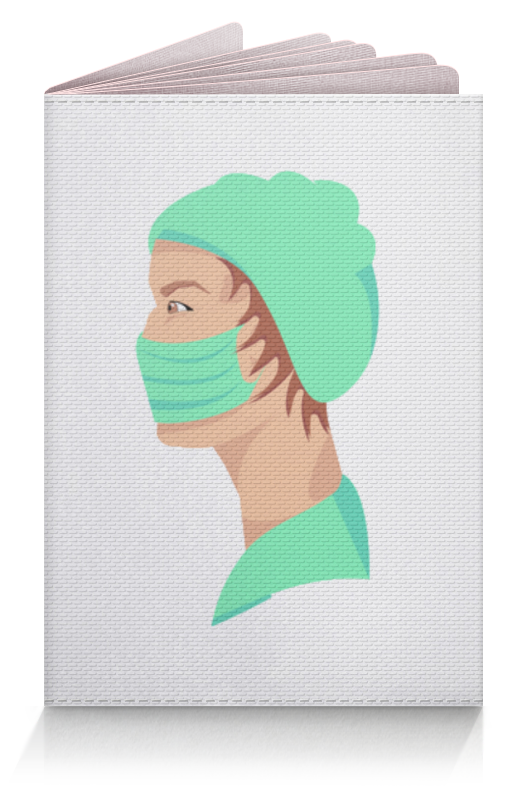 Printio Обложка для паспорта медицинский работник в маске