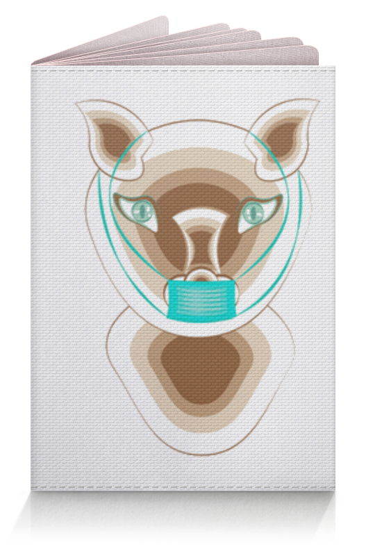 Printio Обложка для паспорта Кошка в маске