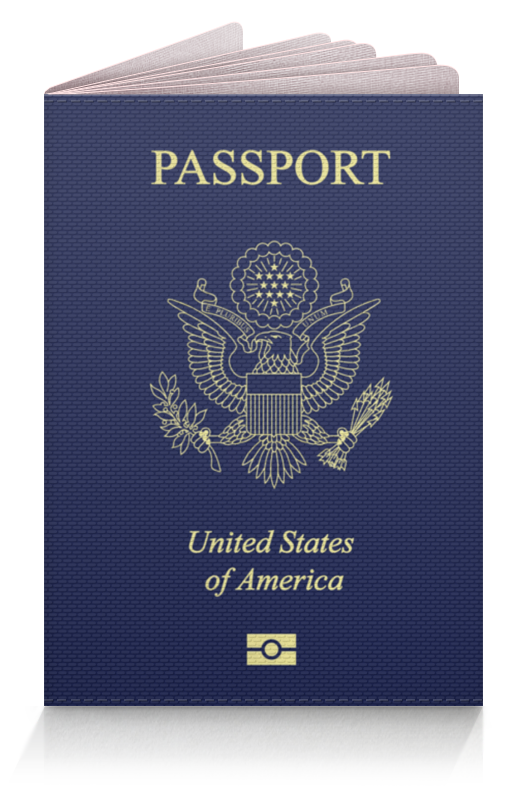 Printio Обложка для паспорта Usa passport printio обложка для паспорта обложка на паспорт с красным розами