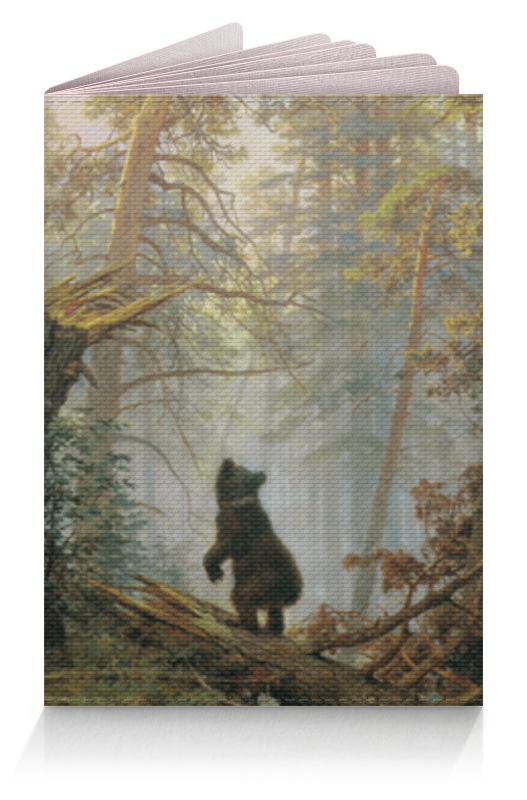 картина в раме dekart утро в сосновом лесу 40х50см Printio Обложка для паспорта Утро в сосновом лесу