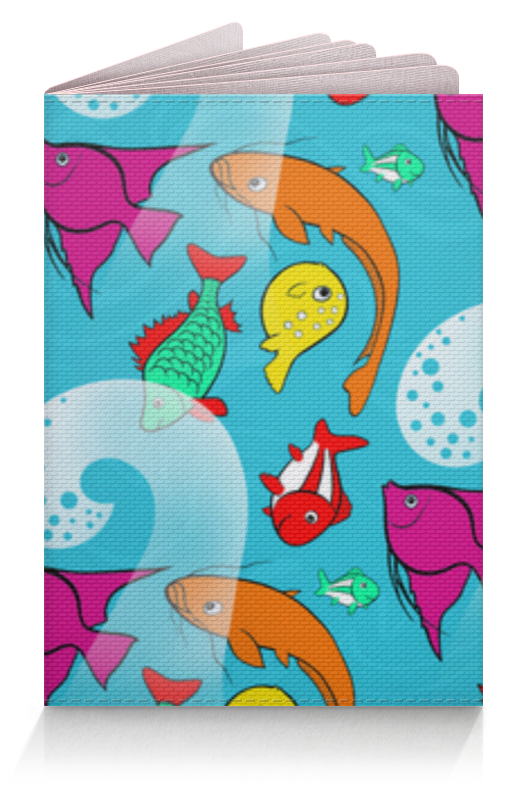 Printio Обложка для паспорта Рыбки и море паттерн