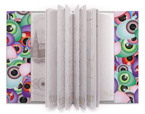 Заказать обложку для паспорта в Москве. Обложка для паспорта Многоглаз от IrinkaArt  - готовые дизайны и нанесение принтов.
