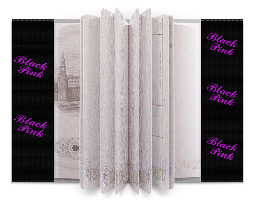 Заказать обложку для паспорта в Москве. Обложка для паспорта Blackpink кусочек вишневого торта к чаю от nionilla - готовые дизайны и нанесение принтов.