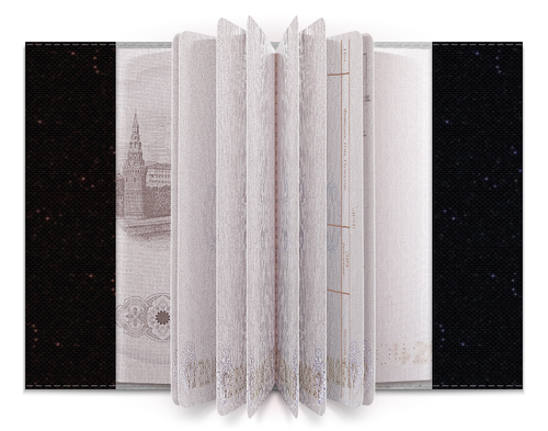 Заказать обложку для паспорта в Москве. Обложка для паспорта Гражданин космоса от The Spaceway  - готовые дизайны и нанесение принтов.