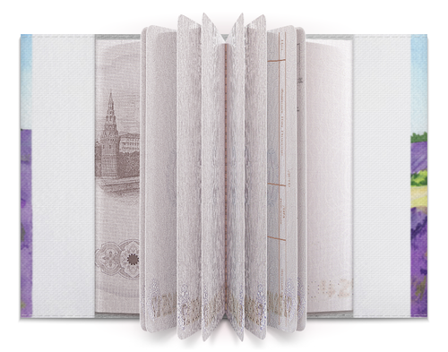 Заказать обложку для паспорта в Москве. Обложка для паспорта "Прованс от Анастасия Данилова - готовые дизайны и нанесение принтов.