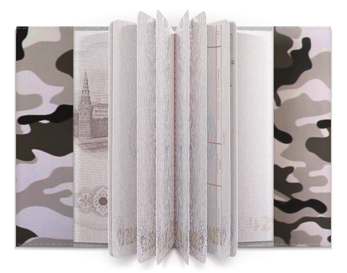 Заказать обложку для паспорта в Москве. Обложка для паспорта Белый камуфляж от sirena-97@yandex.ru - готовые дизайны и нанесение принтов.