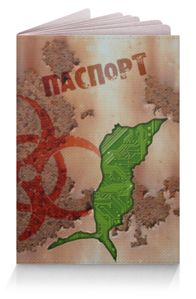 Заказать обложку для паспорта в Москве. Обложка для паспорта Микросхема. от Zorgo-Art  - готовые дизайны и нанесение принтов.