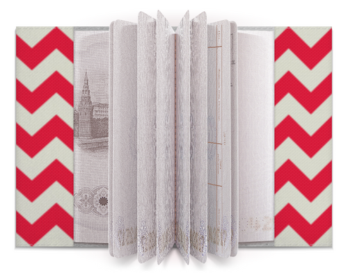 Заказать обложку для паспорта в Москве. Обложка для паспорта Zigzag от Jimmy Flash - готовые дизайны и нанесение принтов.