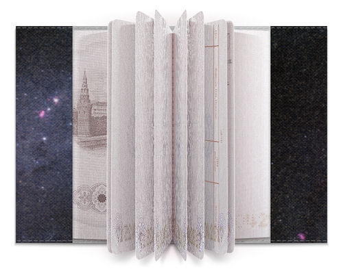 Заказать обложку для паспорта в Москве. Обложка для паспорта Вселенная от The Spaceway  - готовые дизайны и нанесение принтов.