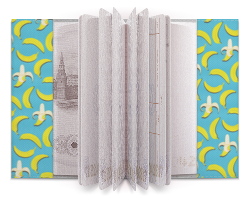 Заказать обложку для паспорта в Москве. Обложка для паспорта Банана! от izumishe@gmail.com - готовые дизайны и нанесение принтов.