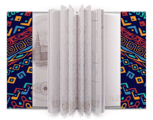 Заказать обложку для паспорта в Москве. Обложка для паспорта Этнический от BeliySlon - готовые дизайны и нанесение принтов.