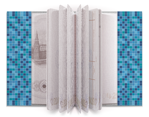 Заказать обложку для паспорта в Москве. Обложка для паспорта Мозайка от BeliySlon - готовые дизайны и нанесение принтов.