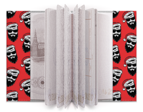 Заказать обложку для паспорта в Москве. Обложка для паспорта Новогодний камуфляж от Павел Павел - готовые дизайны и нанесение принтов.