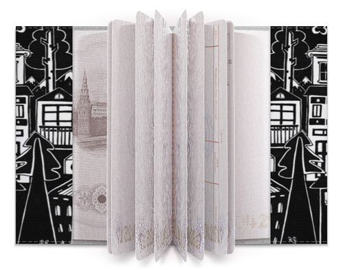 Заказать обложку для паспорта в Москве. Обложка для паспорта Город вместе с тобой от galkagalka - готовые дизайны и нанесение принтов.