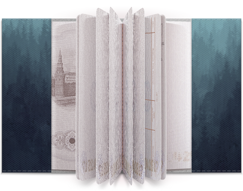 Заказать обложку для паспорта в Москве. Обложка для паспорта Девушка с лисой от Виктория  - готовые дизайны и нанесение принтов.